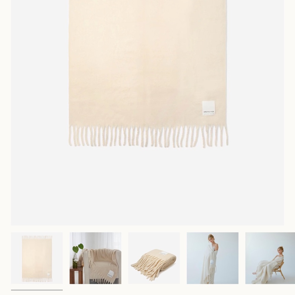 Arctic Fox Reykjavik Throw Blanket - Picture 8 of 11
